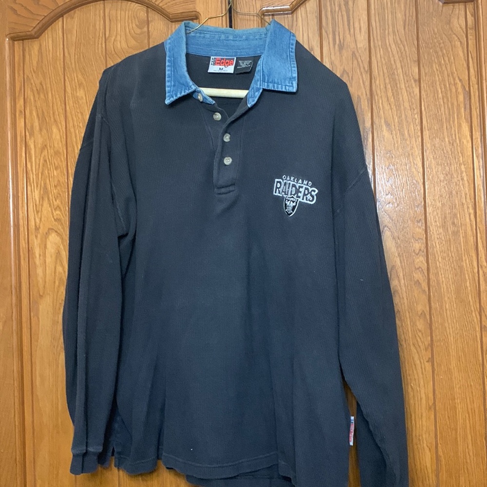 Vintage Oakland raiders pull over shirt